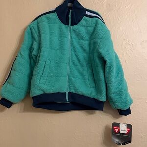 NWT FP Movement small Free People Scrunchy Pippa Fleecy Sherpa Teddy Jacket